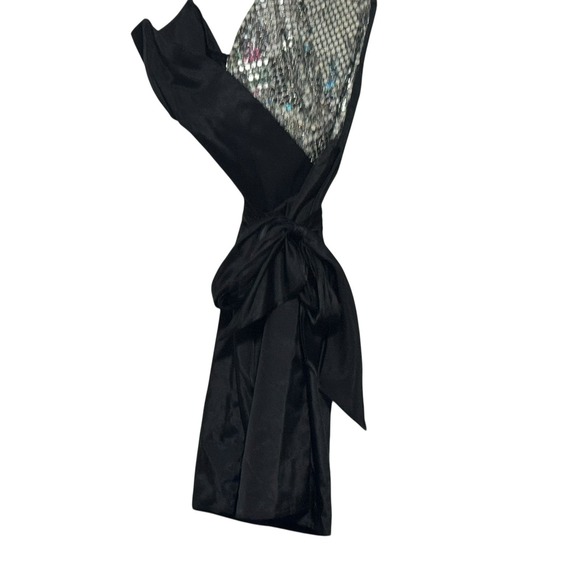 Fredericks Of Hollywood VTG Y2K Black Strapless Sequin Dress Cocktail Sz 11/12 - Picture 5 of 12